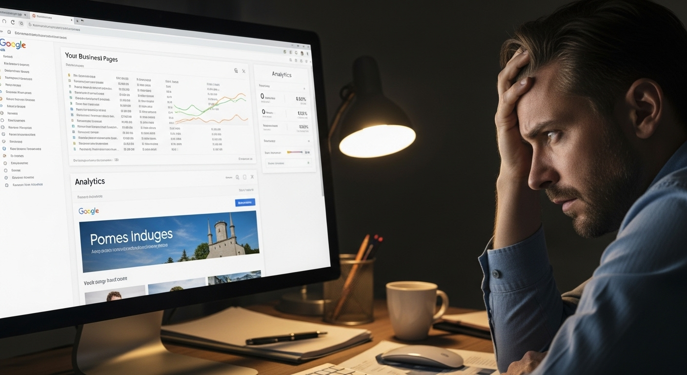 Boss searching Google