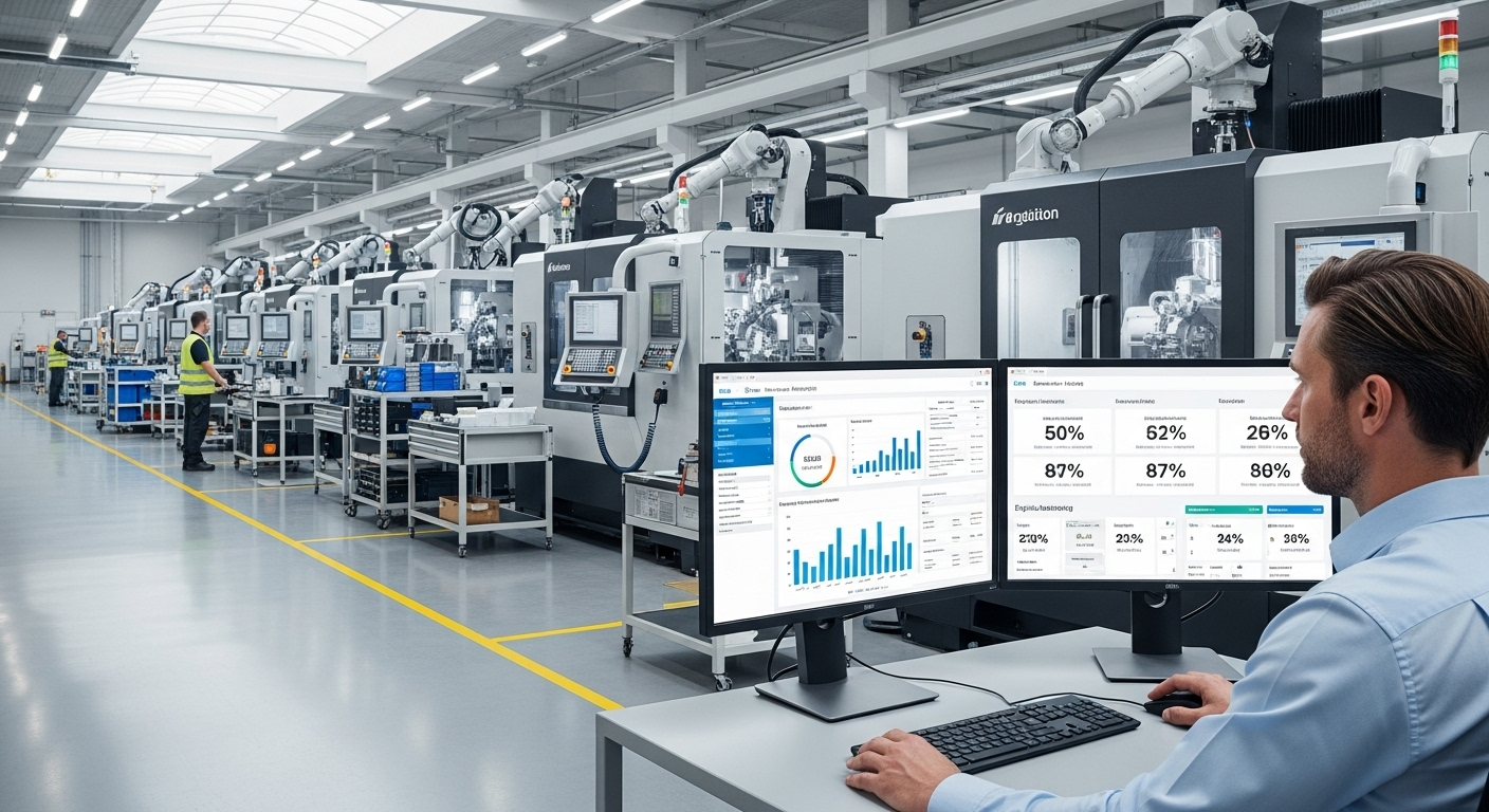 Manufacturing business technology workspace